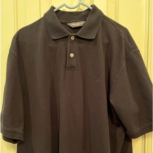 Men’s pique polo, Eddie bauer, XLT, black